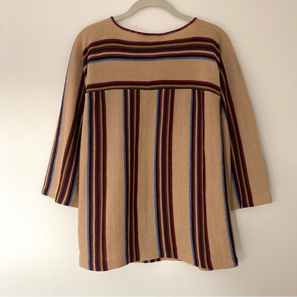 70s stripe knit top - Picture 4 of 7